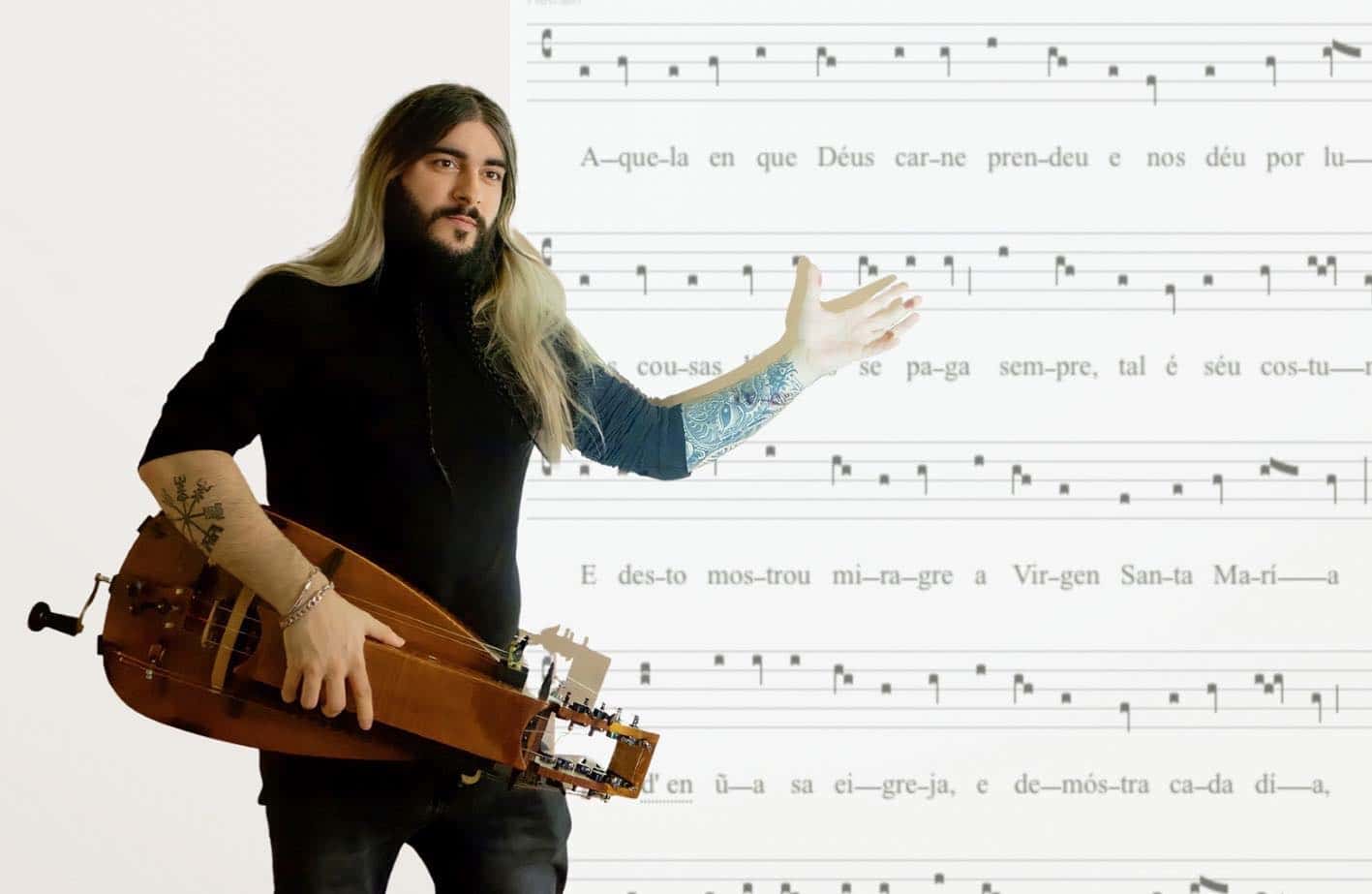 hurdy gurdy sergio gonzalez, medieval notation